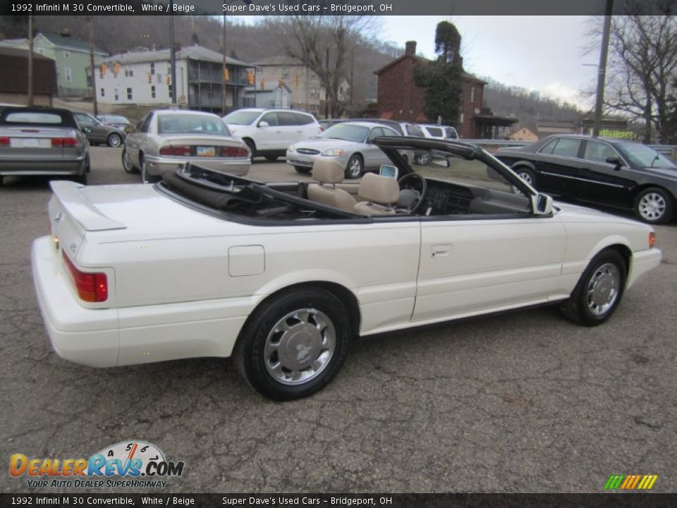 1992 Infiniti M 30 Convertible White / Beige Photo #21