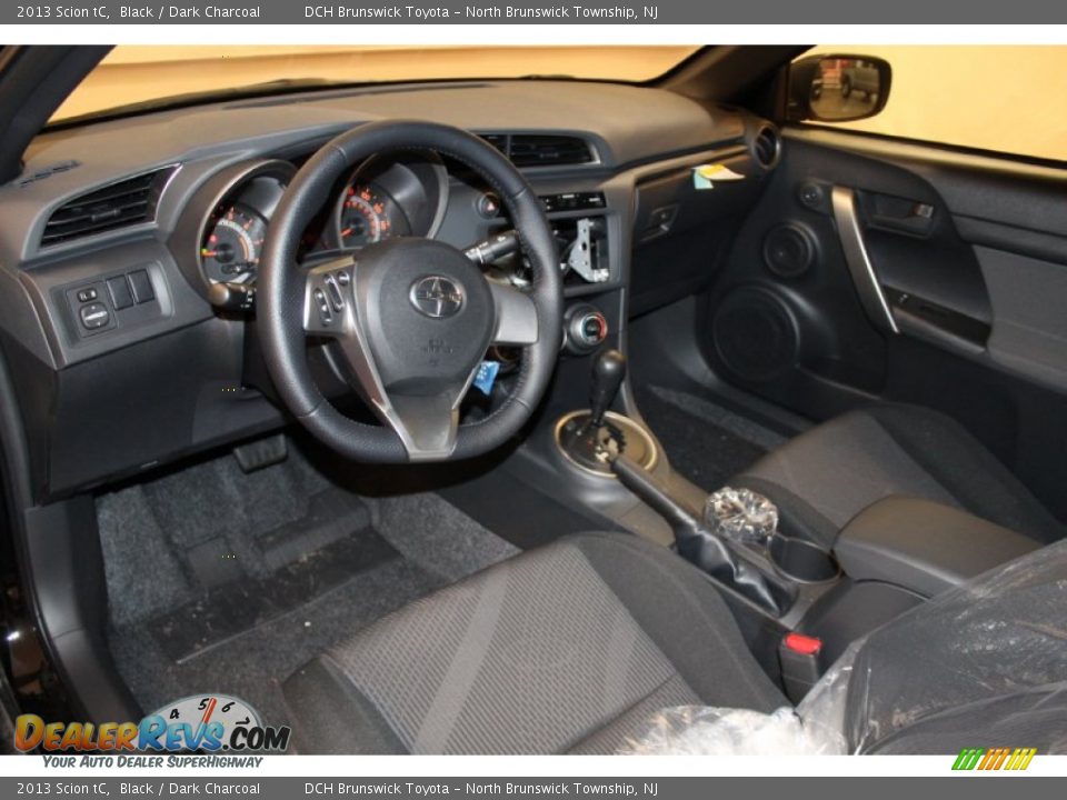 2013 Scion tC Black / Dark Charcoal Photo #8