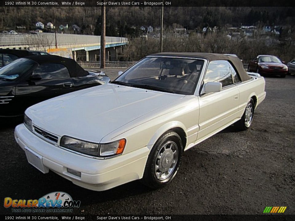 1992 Infiniti M 30 Convertible White / Beige Photo #36