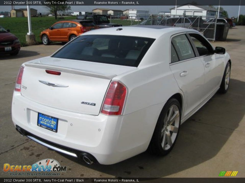 2012 Chrysler 300 SRT8 Ivory Tri-Coat Pearl / Black Photo #9