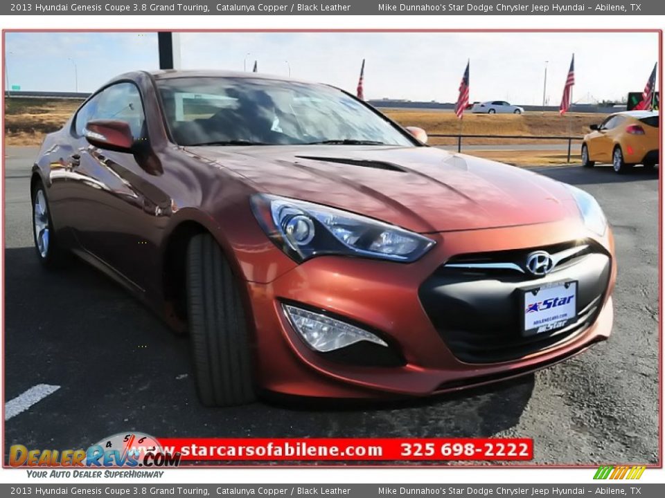 2013 Hyundai Genesis Coupe 3.8 Grand Touring Catalunya Copper / Black Leather Photo #9