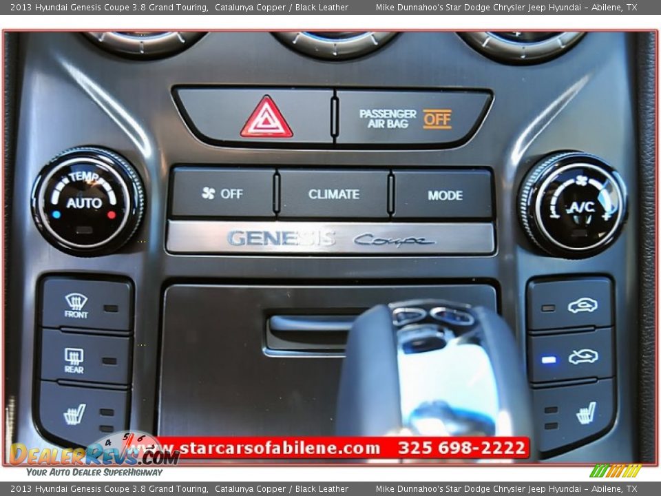 2013 Hyundai Genesis Coupe 3.8 Grand Touring Catalunya Copper / Black Leather Photo #31