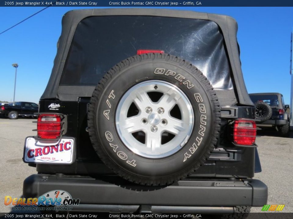 2005 Jeep Wrangler X 4x4 Black / Dark Slate Gray Photo #6