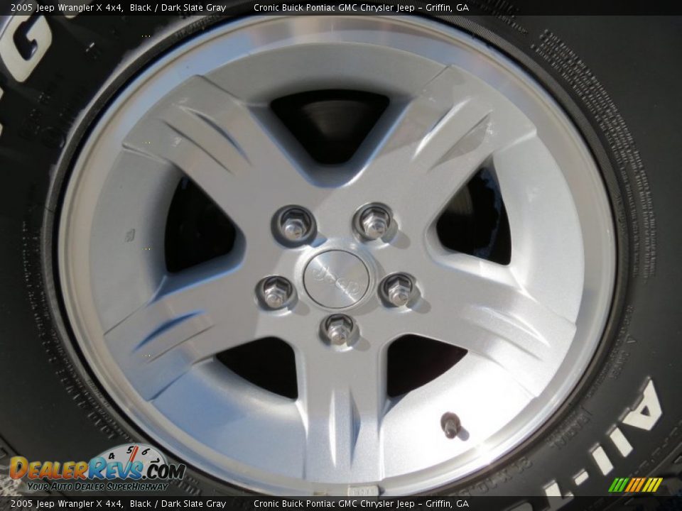 2005 Jeep Wrangler X 4x4 Black / Dark Slate Gray Photo #9