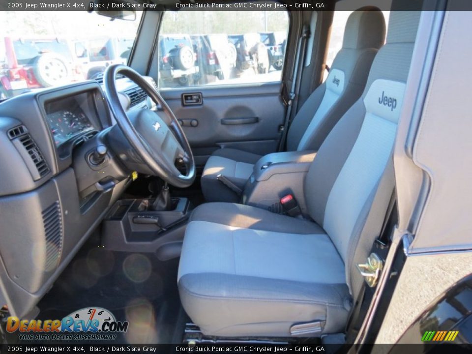 2005 Jeep Wrangler X 4x4 Black / Dark Slate Gray Photo #12