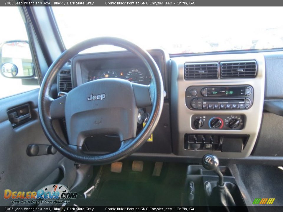 2005 Jeep Wrangler X 4x4 Black / Dark Slate Gray Photo #19