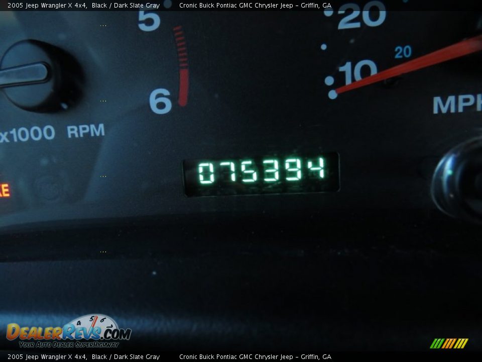 2005 Jeep Wrangler X 4x4 Black / Dark Slate Gray Photo #22