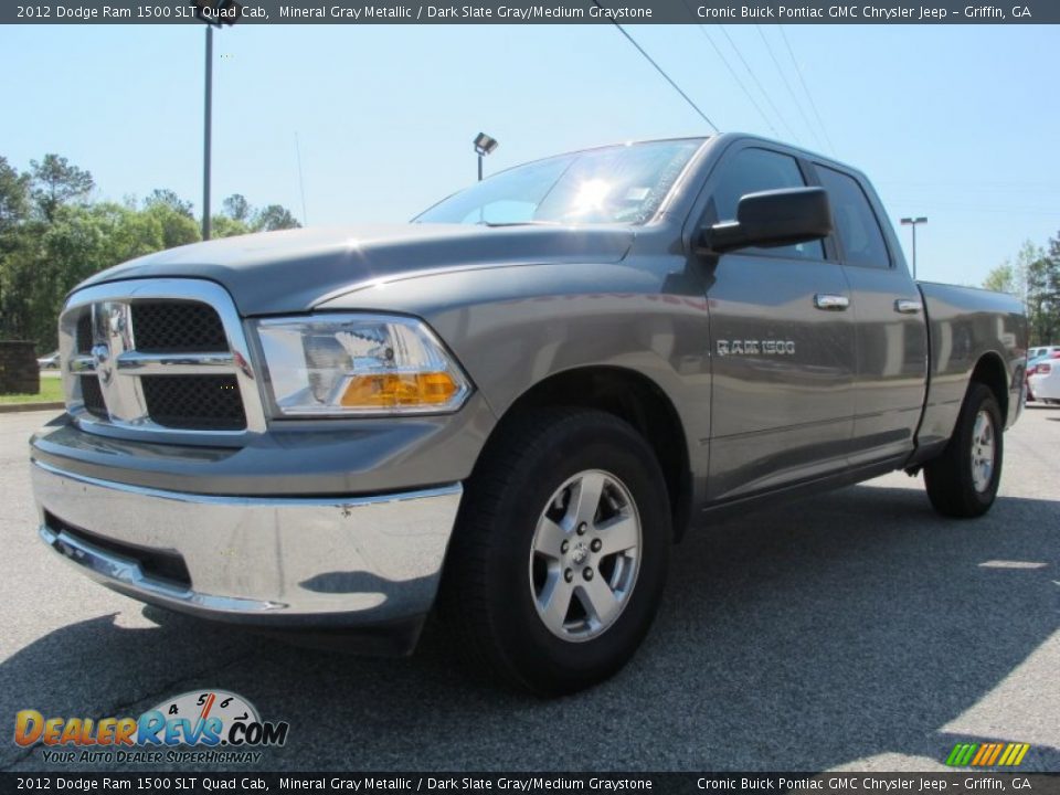 2012 Dodge Ram 1500 SLT Quad Cab Mineral Gray Metallic / Dark Slate Gray/Medium Graystone Photo #3