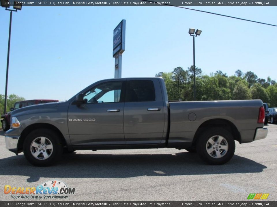 2012 Dodge Ram 1500 SLT Quad Cab Mineral Gray Metallic / Dark Slate Gray/Medium Graystone Photo #4