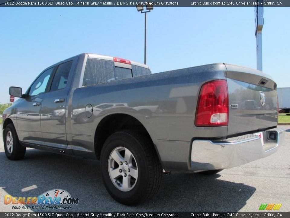 2012 Dodge Ram 1500 SLT Quad Cab Mineral Gray Metallic / Dark Slate Gray/Medium Graystone Photo #5