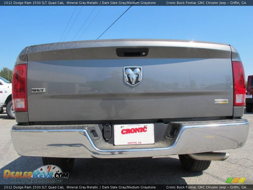 2012 Dodge Ram 1500 SLT Quad Cab Mineral Gray Metallic / Dark Slate Gray/Medium Graystone Photo #6
