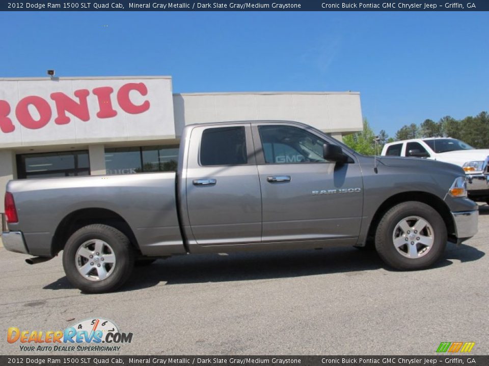 2012 Dodge Ram 1500 SLT Quad Cab Mineral Gray Metallic / Dark Slate Gray/Medium Graystone Photo #8
