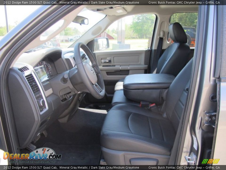Front Seat of 2012 Dodge Ram 1500 SLT Quad Cab Photo #9