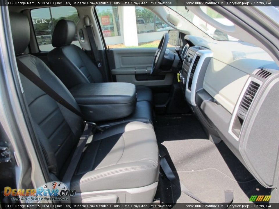 2012 Dodge Ram 1500 SLT Quad Cab Mineral Gray Metallic / Dark Slate Gray/Medium Graystone Photo #14