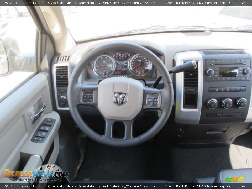 2012 Dodge Ram 1500 SLT Quad Cab Mineral Gray Metallic / Dark Slate Gray/Medium Graystone Photo #18