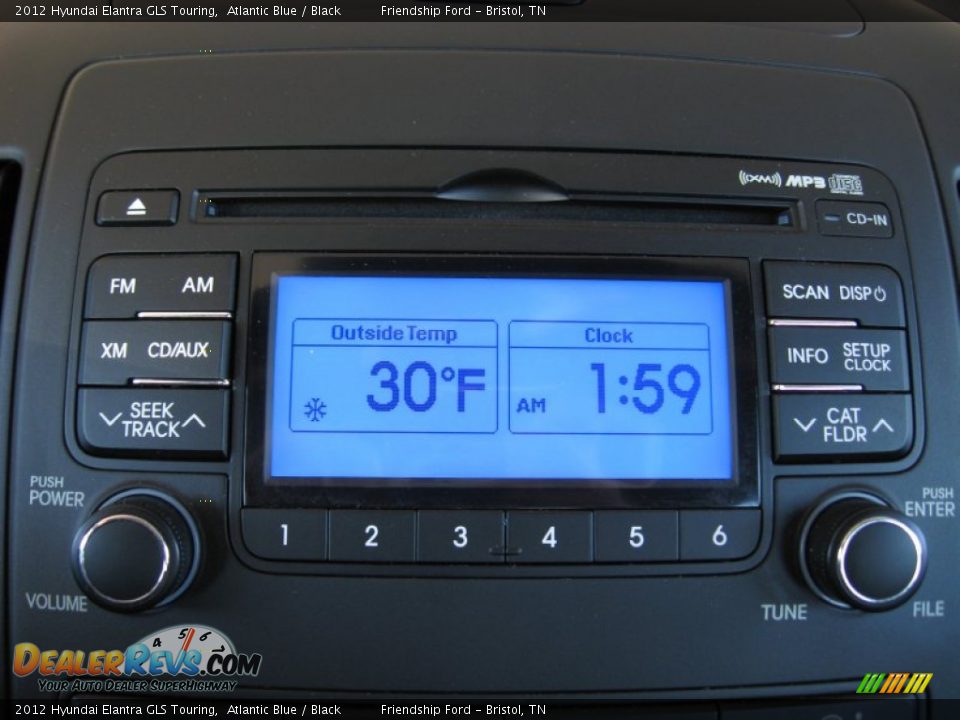 2012 Hyundai Elantra GLS Touring Atlantic Blue / Black Photo #27