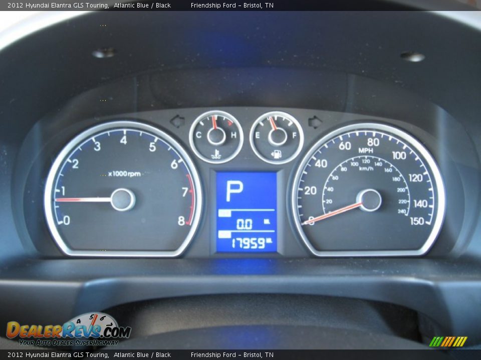 2012 Hyundai Elantra GLS Touring Atlantic Blue / Black Photo #31