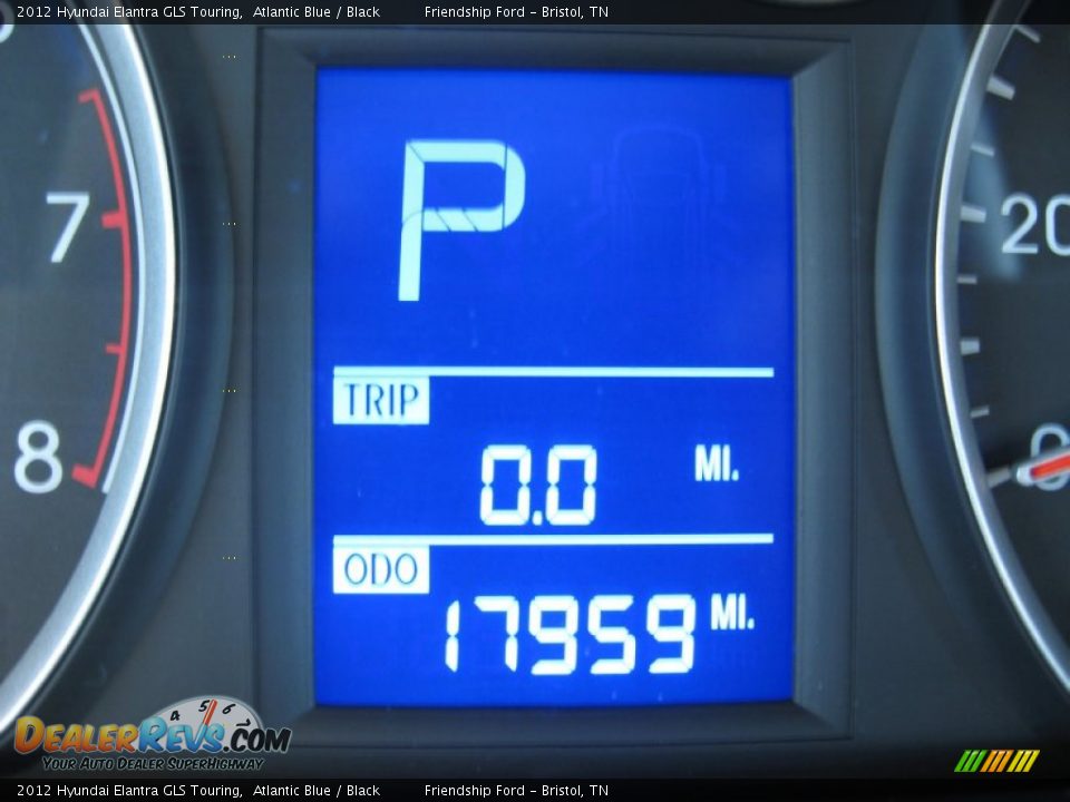 2012 Hyundai Elantra GLS Touring Atlantic Blue / Black Photo #32