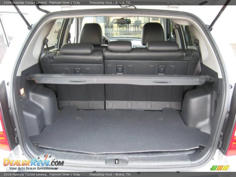 2008 Hyundai Tucson Limited Platinum Silver / Gray Photo #14