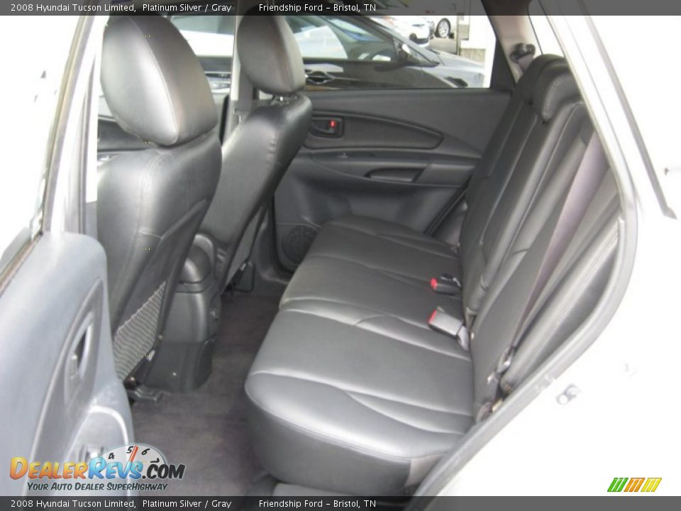 2008 Hyundai Tucson Limited Platinum Silver / Gray Photo #19