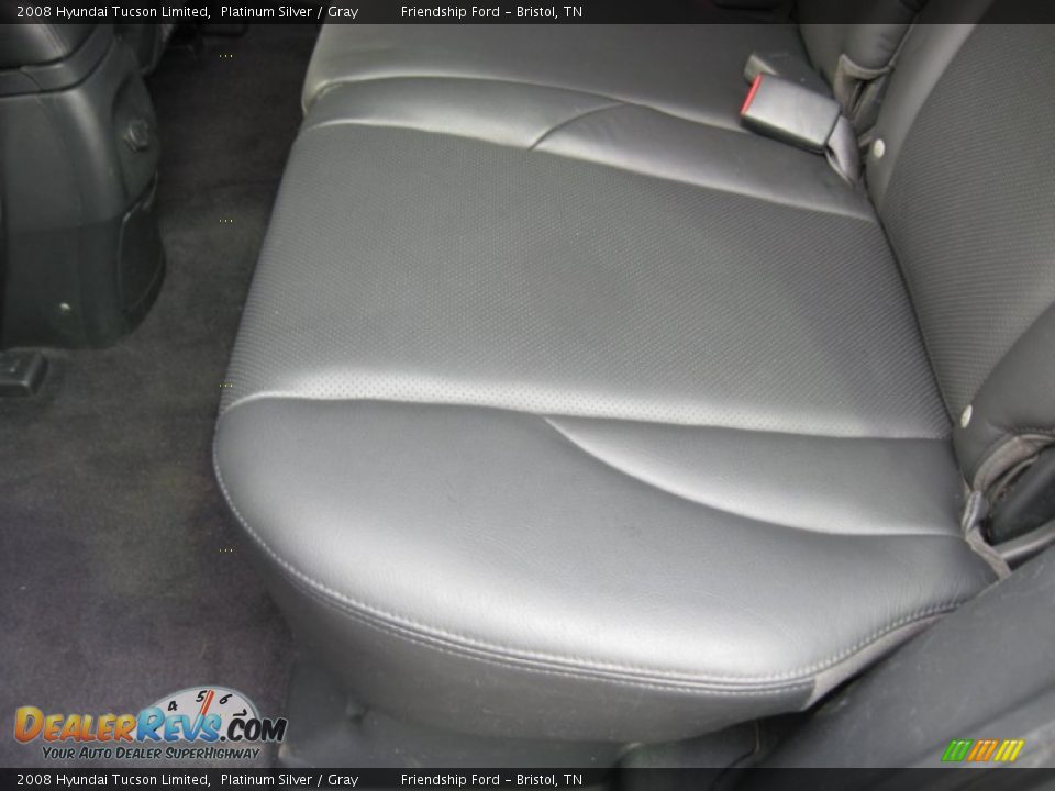 2008 Hyundai Tucson Limited Platinum Silver / Gray Photo #20