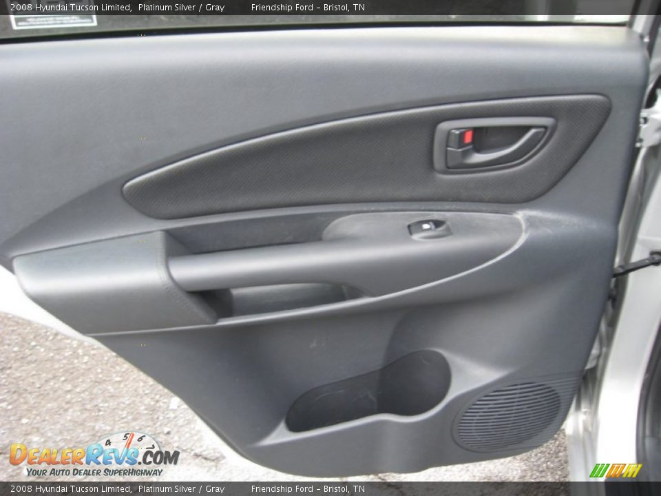 2008 Hyundai Tucson Limited Platinum Silver / Gray Photo #21