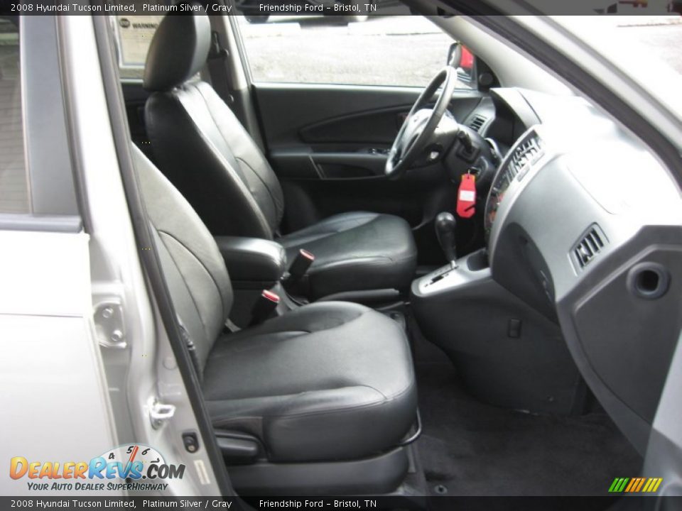 2008 Hyundai Tucson Limited Platinum Silver / Gray Photo #22