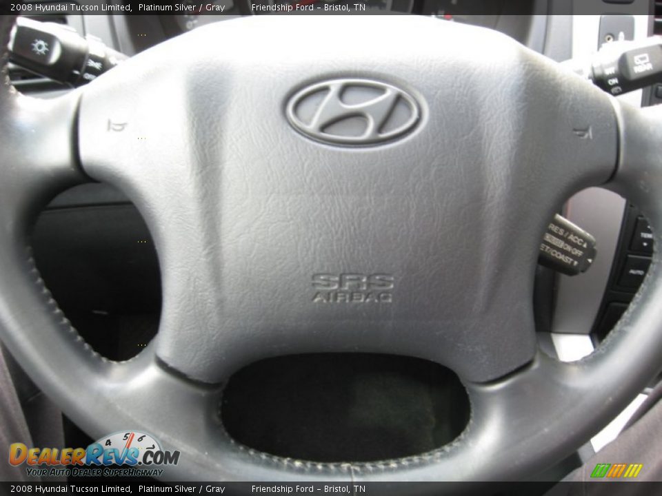 2008 Hyundai Tucson Limited Platinum Silver / Gray Photo #33