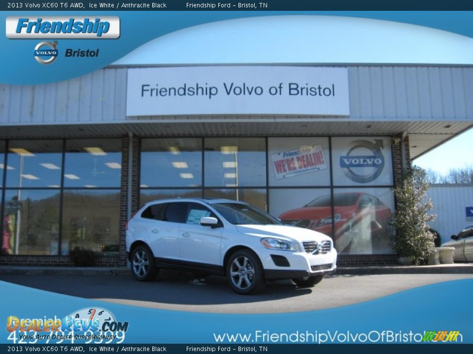 2013 Volvo XC60 T6 AWD Ice White / Anthracite Black Photo #1