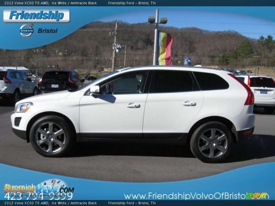 2013 Volvo XC60 T6 AWD Ice White / Anthracite Black Photo #2