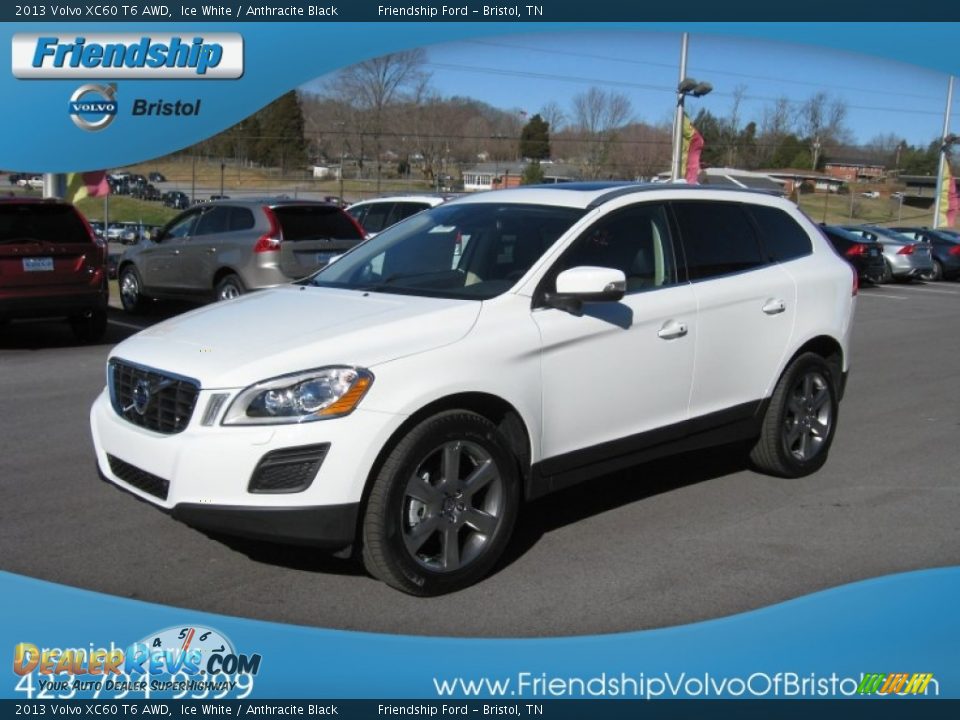 2013 Volvo XC60 T6 AWD Ice White / Anthracite Black Photo #3