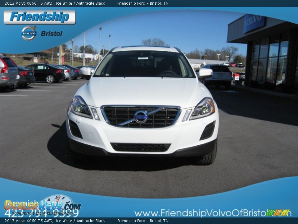 2013 Volvo XC60 T6 AWD Ice White / Anthracite Black Photo #4
