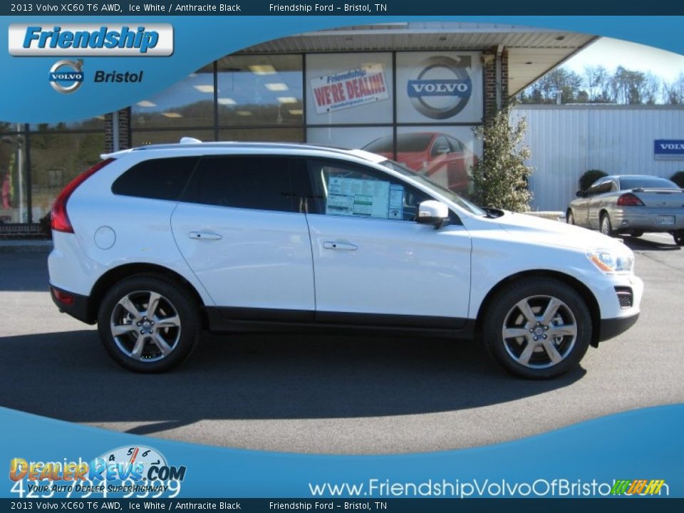 2013 Volvo XC60 T6 AWD Ice White / Anthracite Black Photo #6