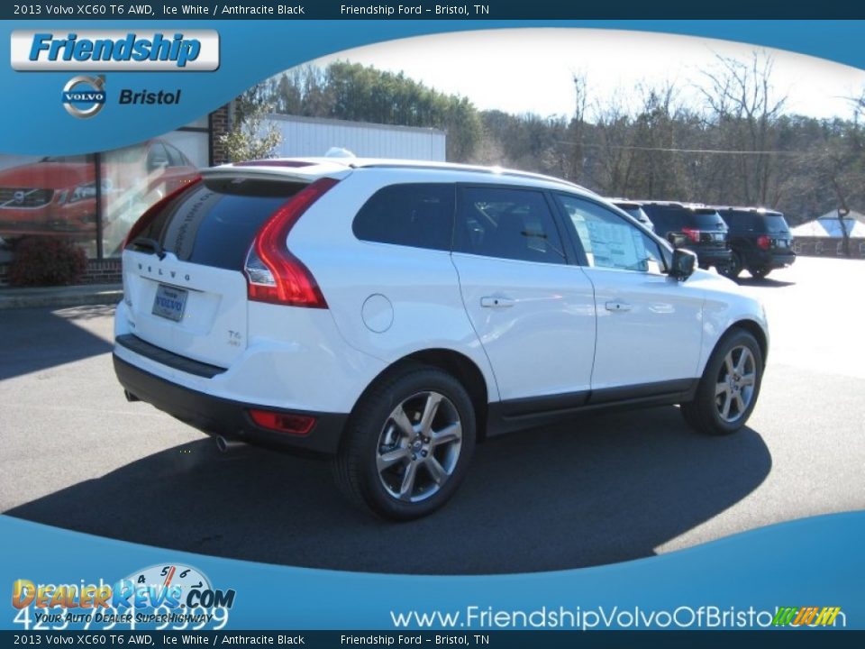 2013 Volvo XC60 T6 AWD Ice White / Anthracite Black Photo #7