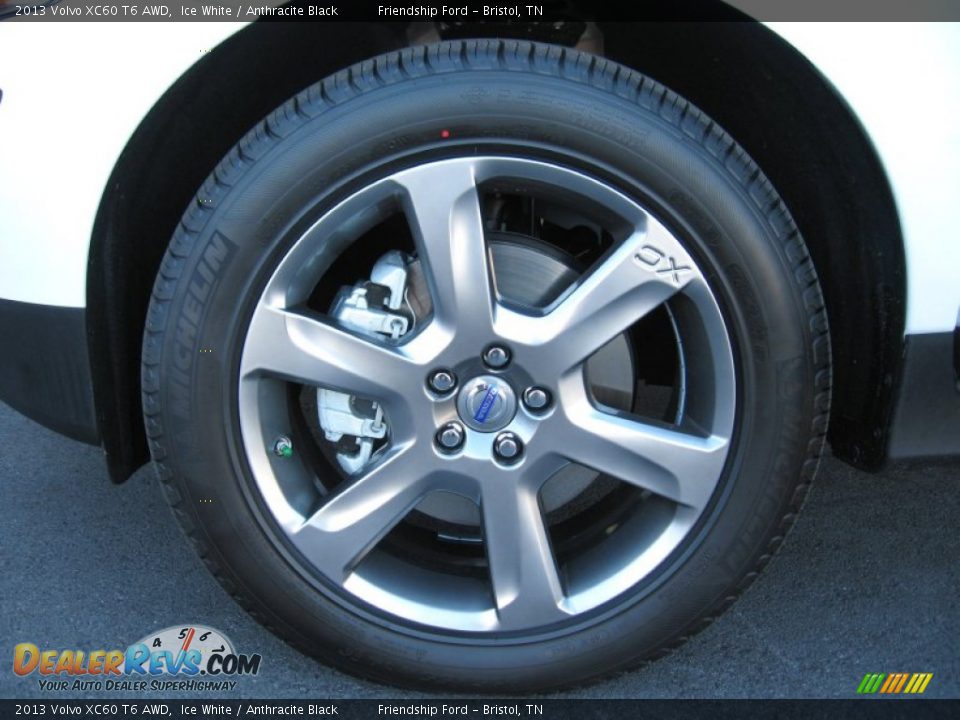 2013 Volvo XC60 T6 AWD Ice White / Anthracite Black Photo #11