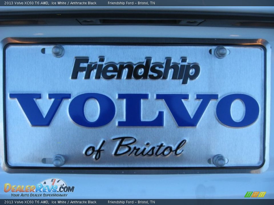 2013 Volvo XC60 T6 AWD Ice White / Anthracite Black Photo #14