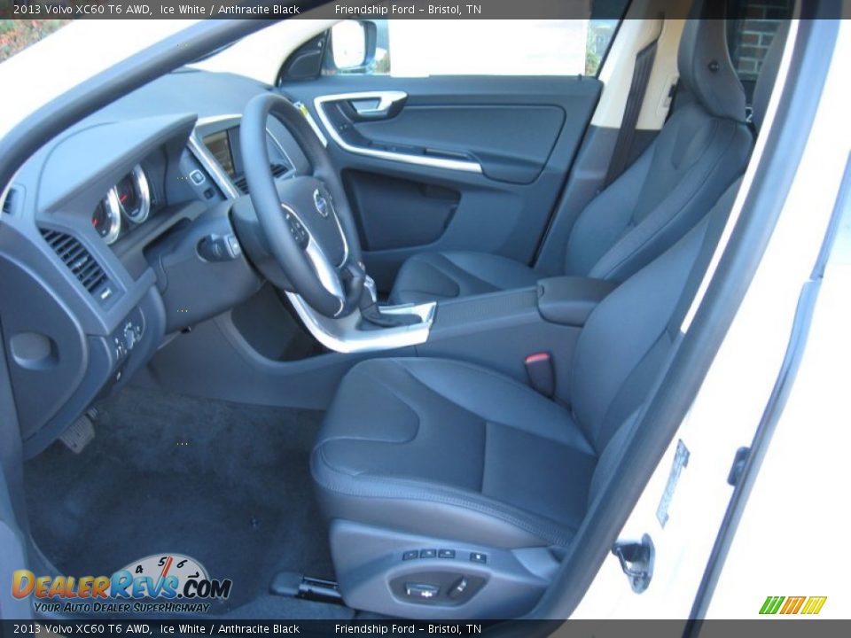 2013 Volvo XC60 T6 AWD Ice White / Anthracite Black Photo #15