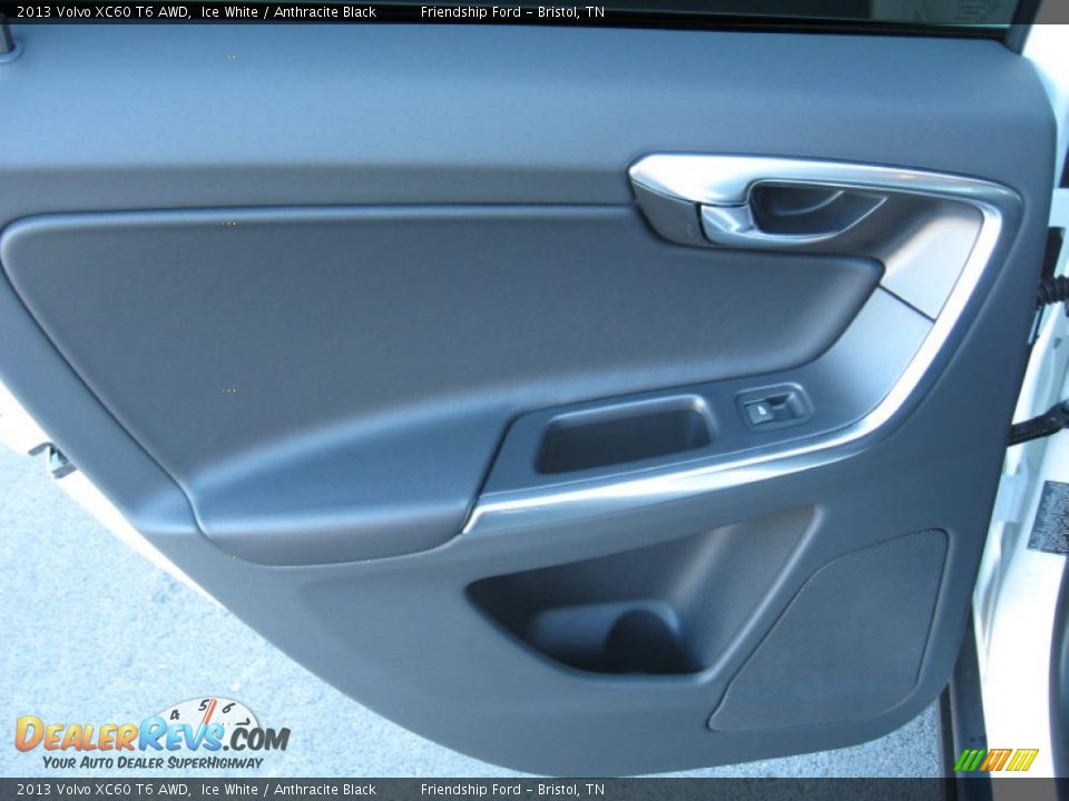 2013 Volvo XC60 T6 AWD Ice White / Anthracite Black Photo #21