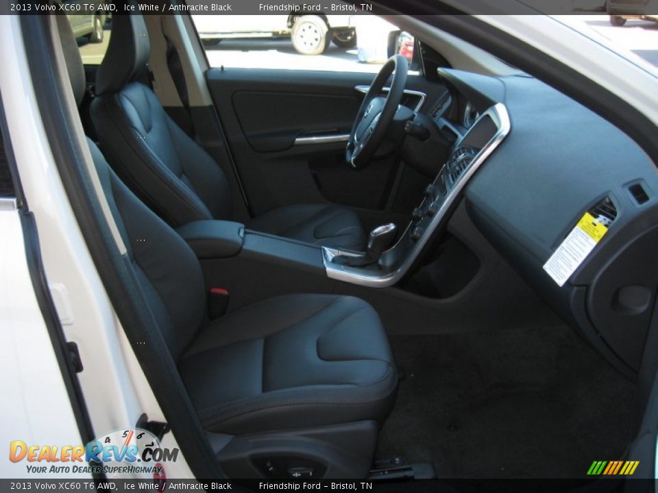 2013 Volvo XC60 T6 AWD Ice White / Anthracite Black Photo #22