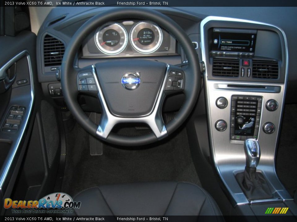 2013 Volvo XC60 T6 AWD Ice White / Anthracite Black Photo #25