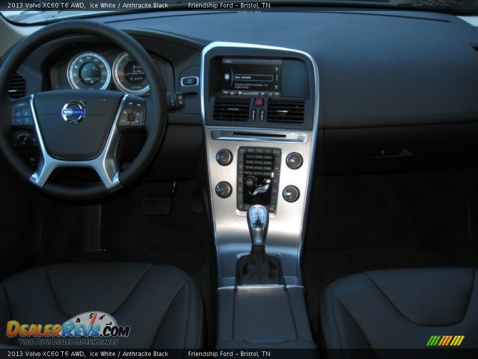 2013 Volvo XC60 T6 AWD Ice White / Anthracite Black Photo #26