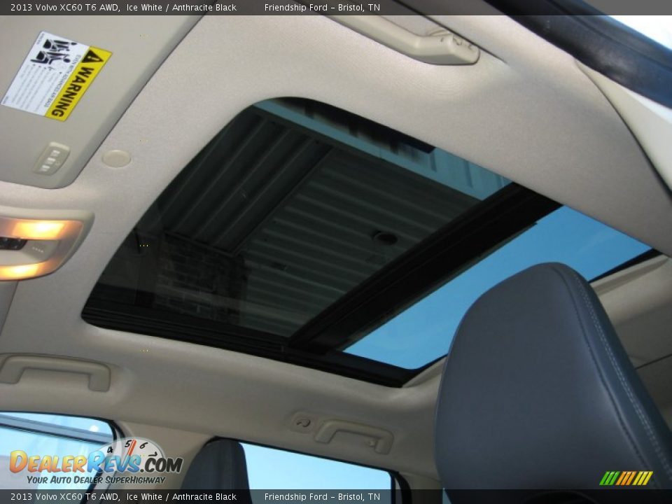 2013 Volvo XC60 T6 AWD Ice White / Anthracite Black Photo #27