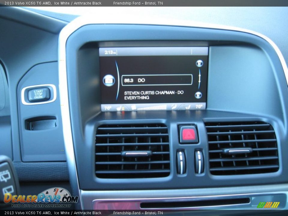 2013 Volvo XC60 T6 AWD Ice White / Anthracite Black Photo #29