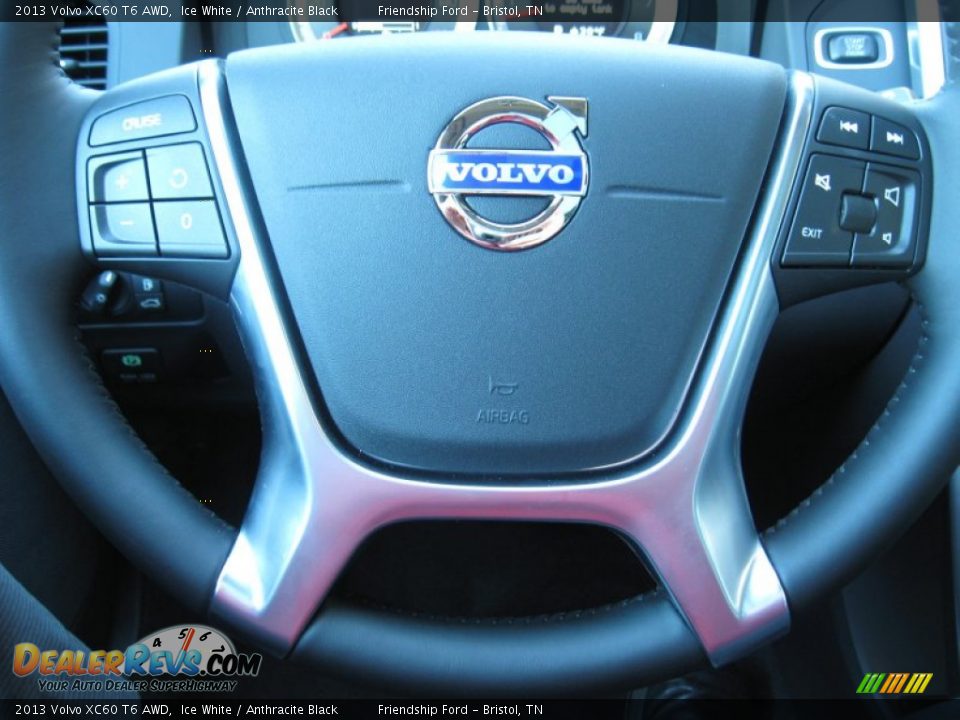2013 Volvo XC60 T6 AWD Ice White / Anthracite Black Photo #32