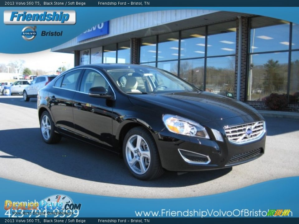 2013 Volvo S60 T5 Black Stone / Soft Beige Photo #5