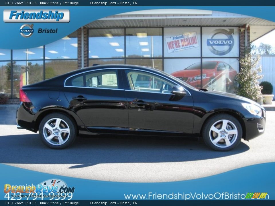 2013 Volvo S60 T5 Black Stone / Soft Beige Photo #6