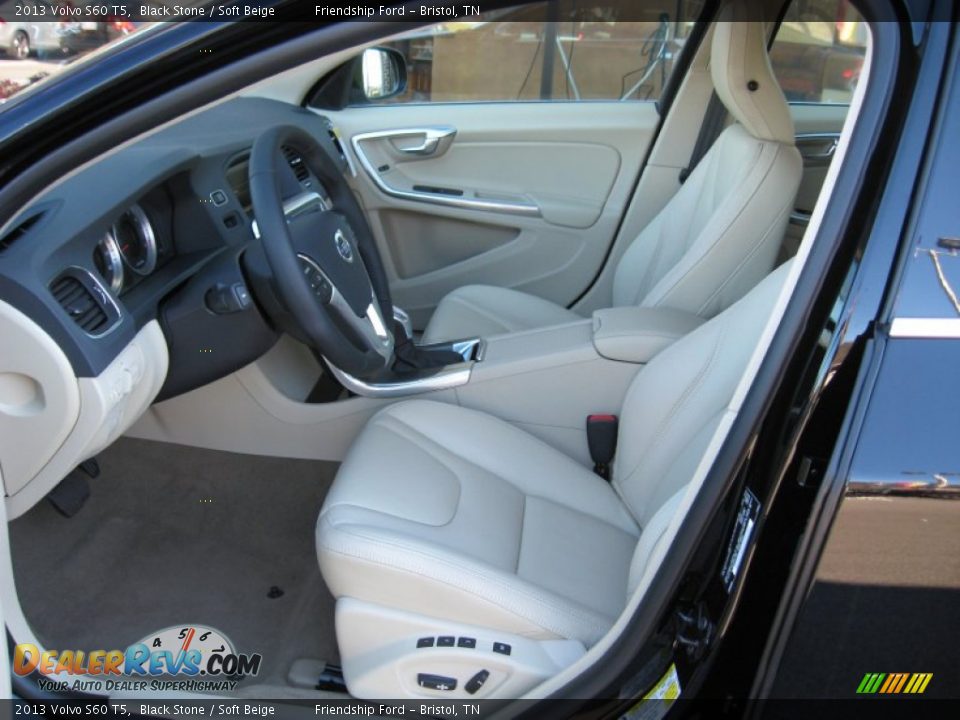 2013 Volvo S60 T5 Black Stone / Soft Beige Photo #14