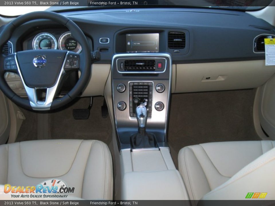 2013 Volvo S60 T5 Black Stone / Soft Beige Photo #24