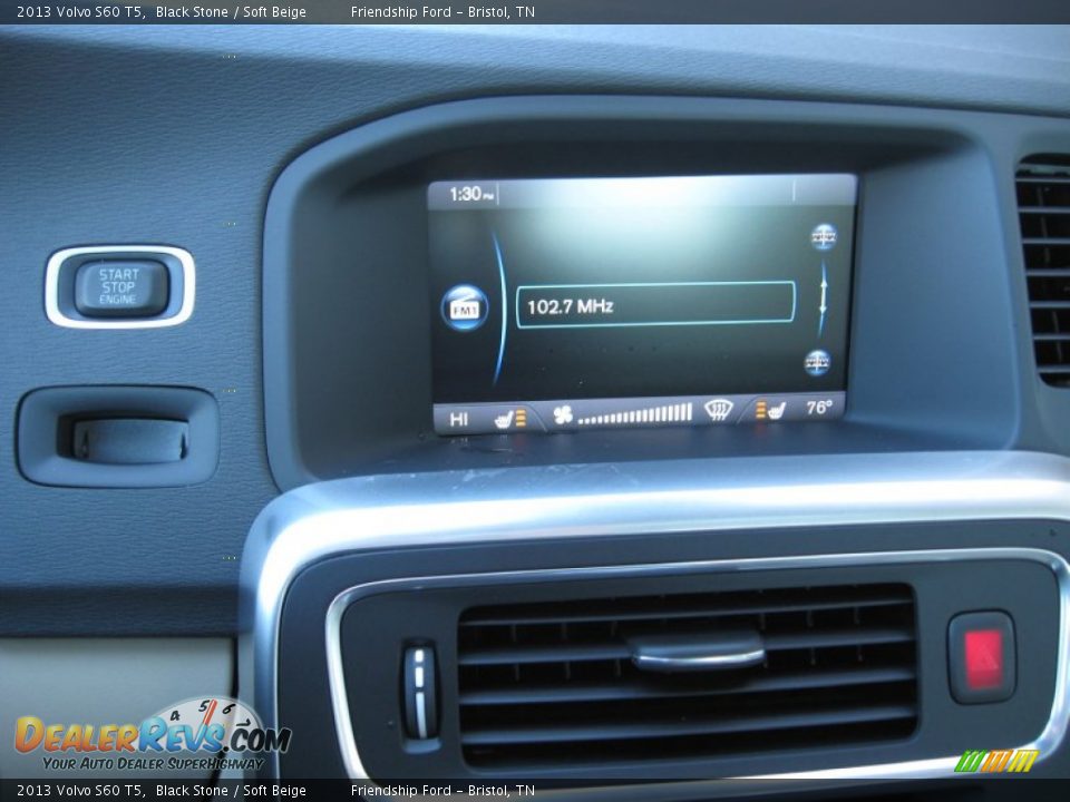 2013 Volvo S60 T5 Black Stone / Soft Beige Photo #27