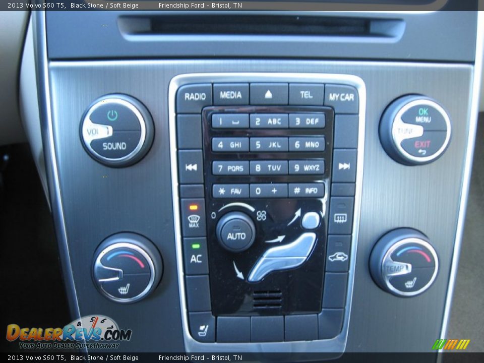 2013 Volvo S60 T5 Black Stone / Soft Beige Photo #28